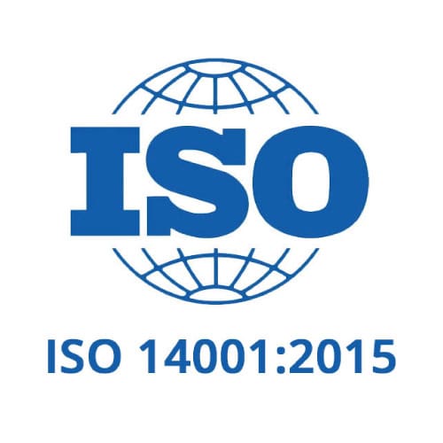ISO 14001:2015 environmental management certification logo for IVM from arcantest.com.