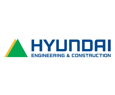 Excavator and construction site with Hyundai IVM equipment in action.